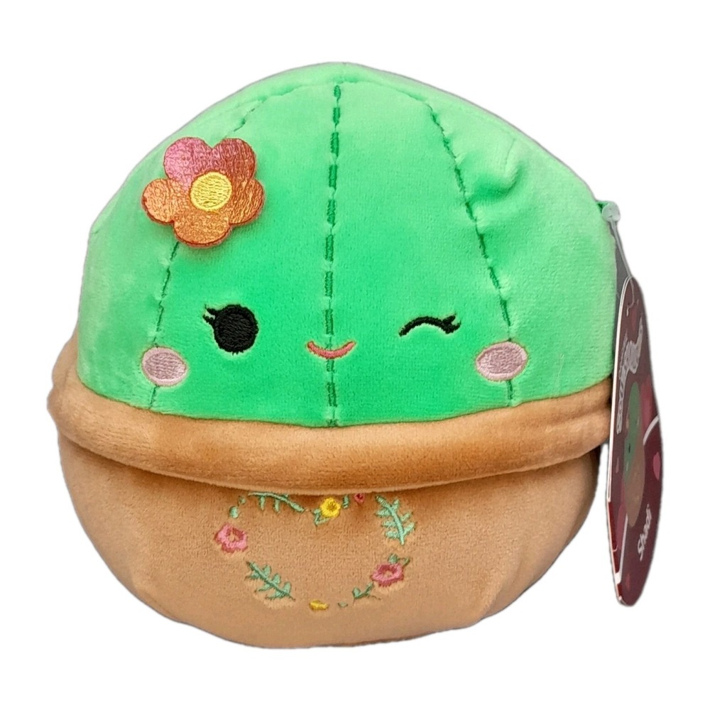 Squishmallows Shadi Cactus in Flower Pot 5"‎ Plush NWT Kellytoy